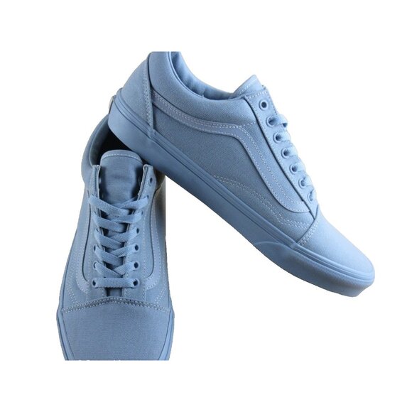 Vans Men's Old Skool Pastel Mono Dusty Blue Canvas Skate shoes Size 11.5 NIB - Picture 4 of 7